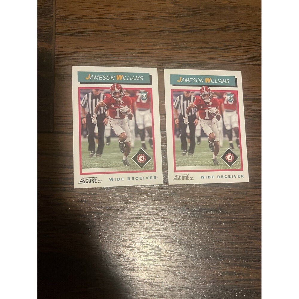 2 Jameson Williams rookie cards